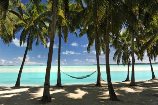 Chill in a hammock at Paradise Lagoon, Aitutaki